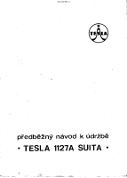 Tesla 1127a - Navod k udrzbe 